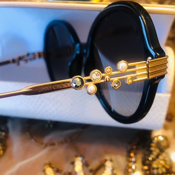 Jimmy Choo Adria 55mm Embellished Sunglasses. New. - Picture 14 of 16